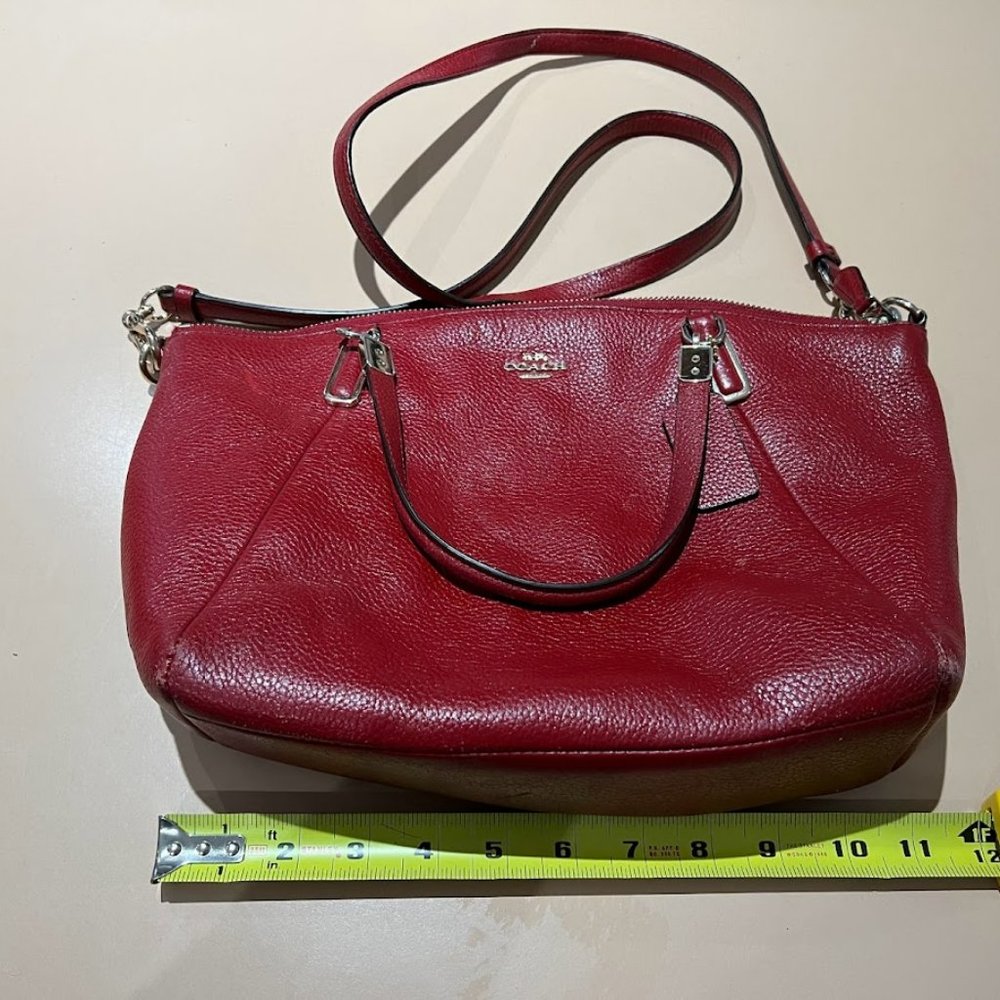 COPY - Red Pebble Coach Bag